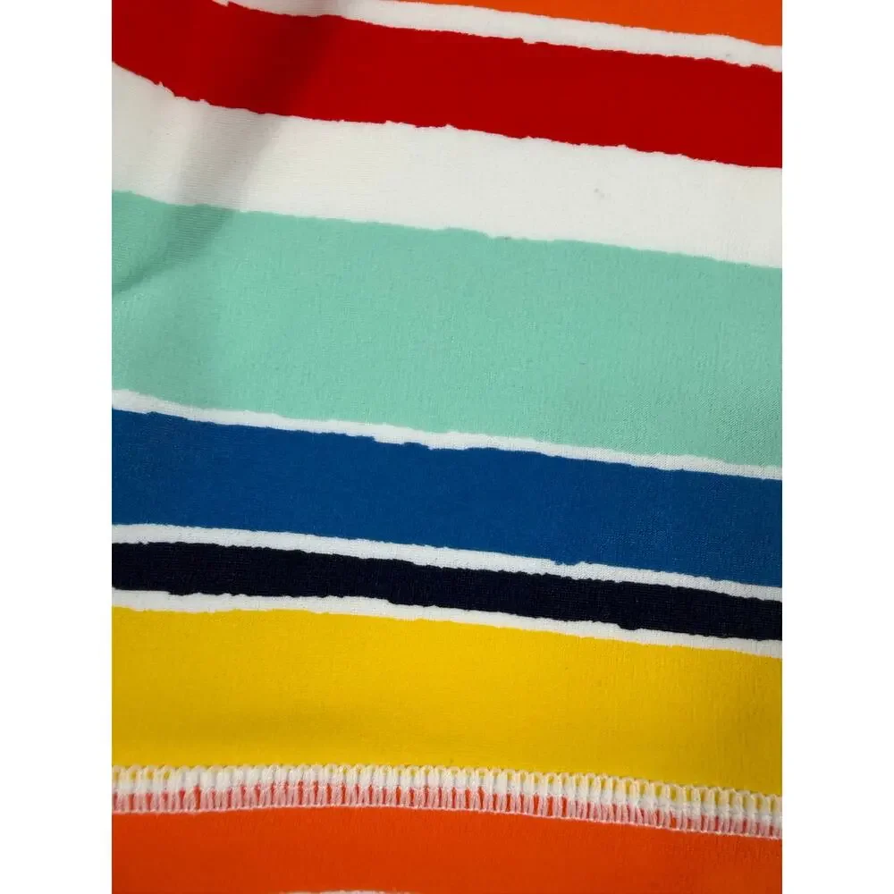 Hanna Andersson Rainbow Stripe Rash Guard Size 6–12 Months Swim